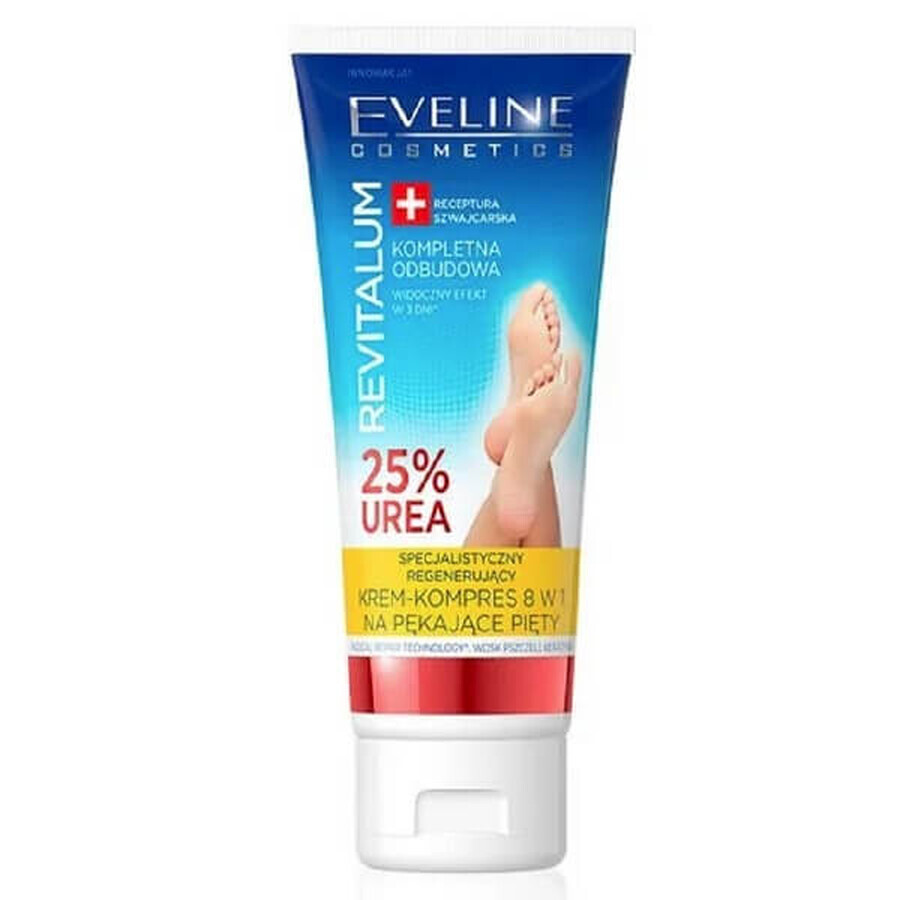 Crema per talloni screpolati con il 25% di urea Revitalium, 75 ml, Eveline Cosmetics