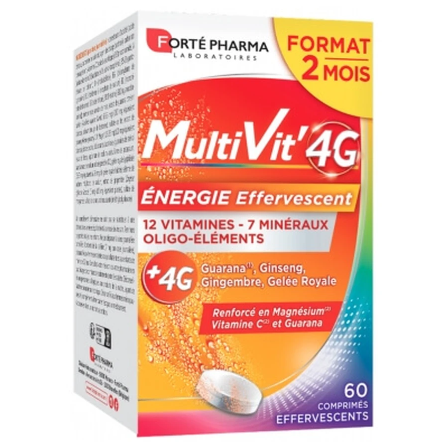 Forté Pharma MultiVit'4G Energy 60 bruistabletten