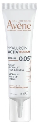 Avène Hyaluron Activ Retinal Micro-Lift oog- en lippencrème 15 ml