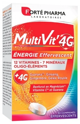 Forté Pharma MultiVit'4G Energy 30 bruistabletten
