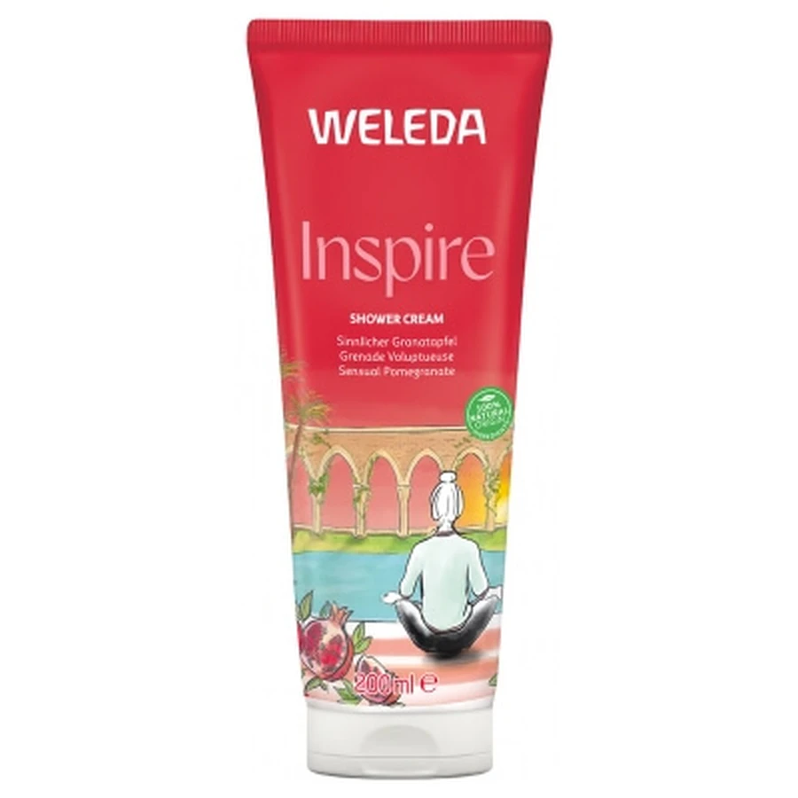 Weleda Inspire Cremă de duș cu rodie voluptuoasă 200 ml