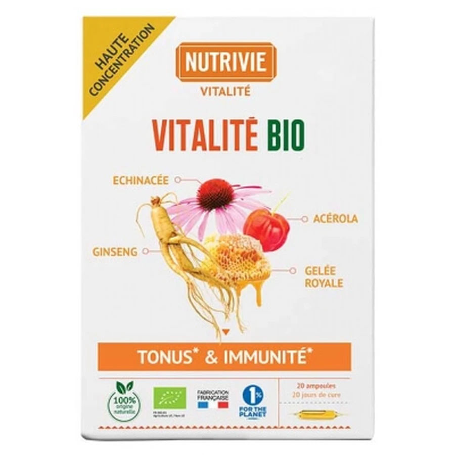 Nutrivie Bio-Vitalitätskomplex, 20 Ampullen