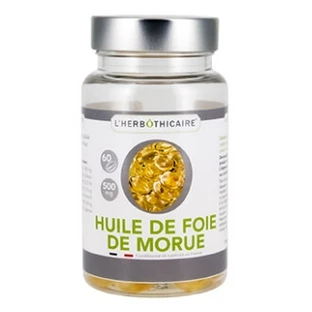 Aceite de hígado de bacalao de L'Herbôthicaire, 60 cápsulas
