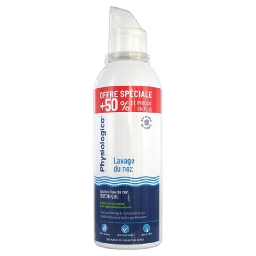 Gifrer Physiologica – izotoniczny roztwór wody morskiej, 150 ml, w tym 50 ml gratis: ceny i cechy