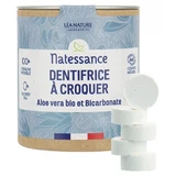 Natessance kauwbare tandpasta met biologische aloë vera en zuiveringszout, 80 tabletten