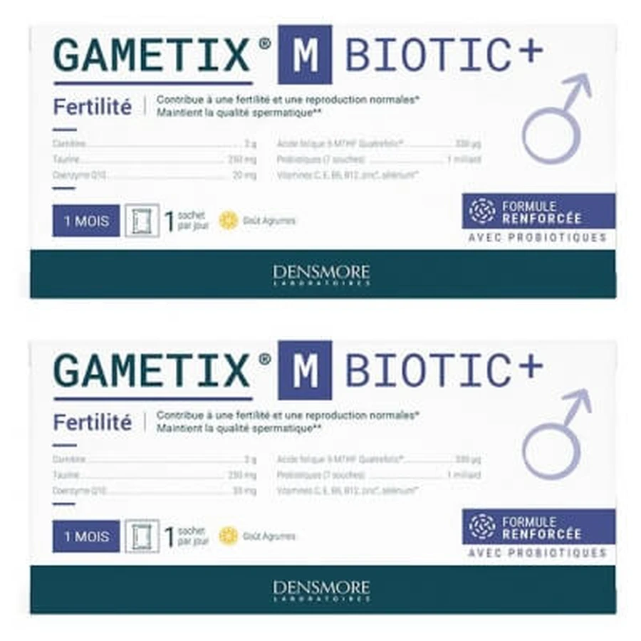 Densmore Gametix M Biotic+ Fertility, 30 zakjes, 2-pack