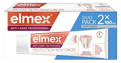 Elmex tandpasta tegen tandbederf met professionele bescherming, verbeterde formule, 2-pack (elk 100 ml)