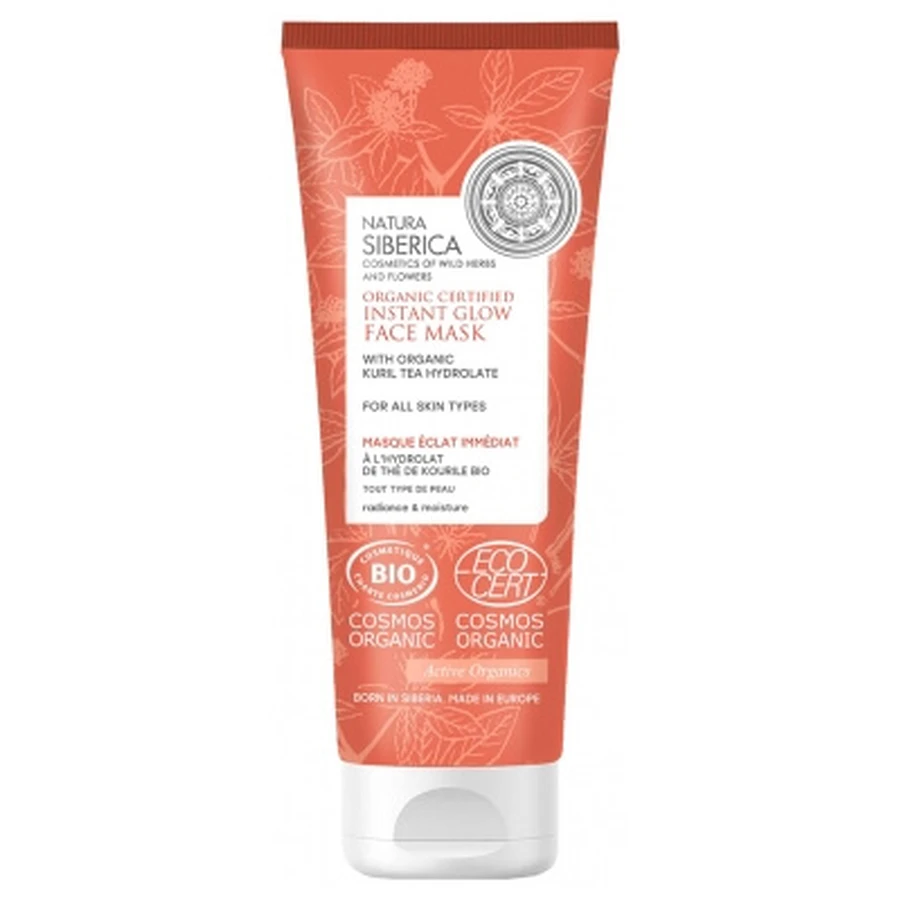 Natura Siberica: Mascarilla orgánica de luminosidad e hidratación «Instant Radiance», 75 ml