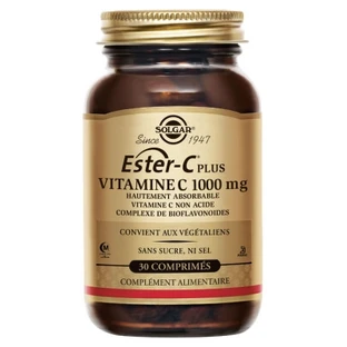 Solgar Ester-C Plus, vitamina C, 1000 mg, 30 comprimidos