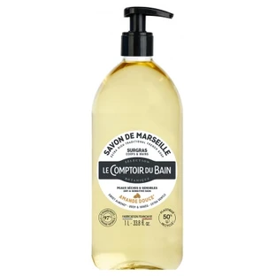 Le Comptoir du Bain, sapone di Marsiglia, mandorla dolce, extra-idratante, 1 L