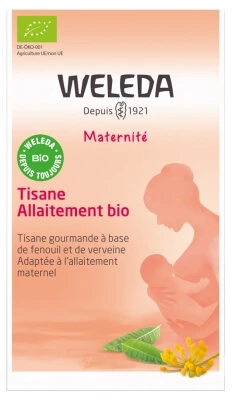 Weleda Maternity Biologische Venkel- en Verbenakruidenthee voor tijdens de borstvoeding, 20 theezakjes