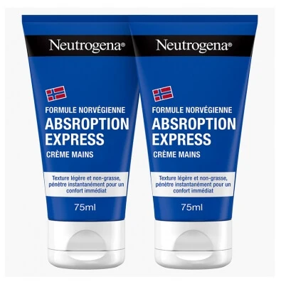 Neutrogena Express Absorption Handcrème, 2-pack (elk 75 ml)