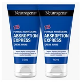 Crema de manos Neutrogena de absorción rápida, paquete de 2 (75 ml cada una)