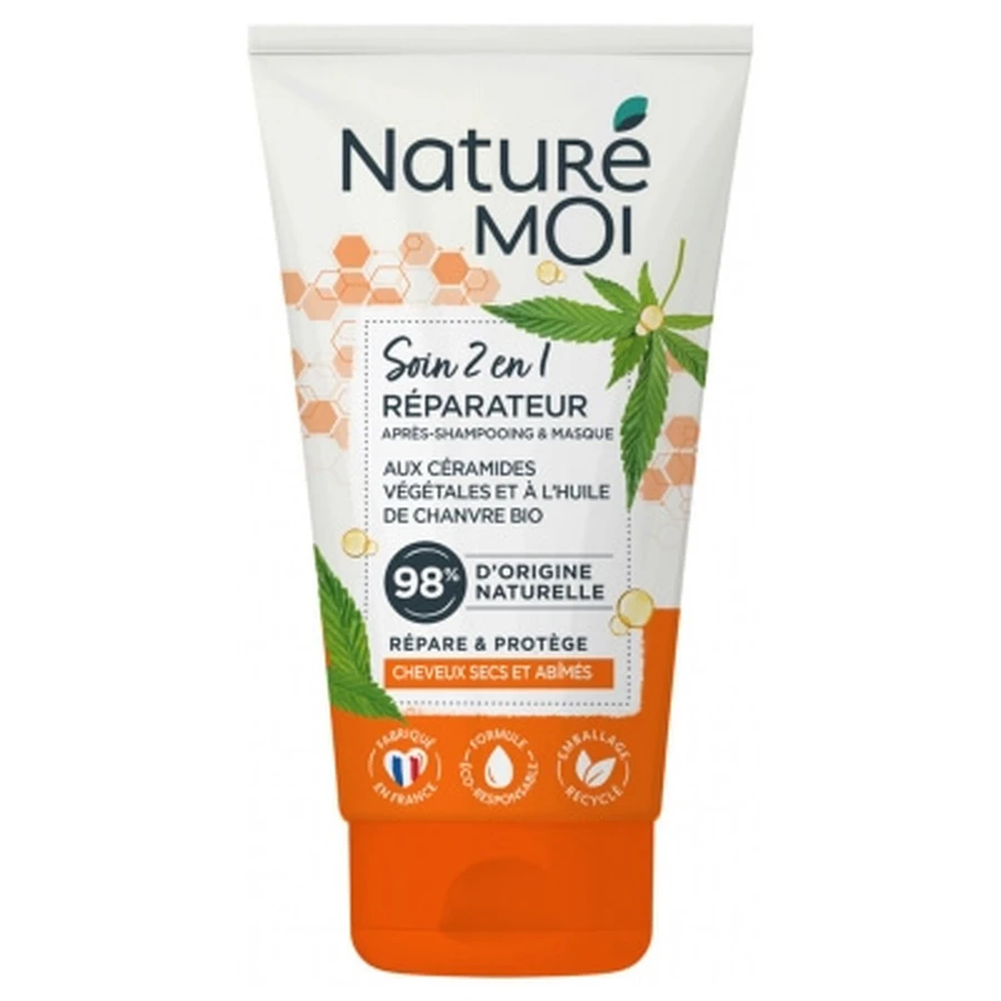 Naturé Moi 2-in-1 herstellende conditioner en masker met hennepolie 150 ml
