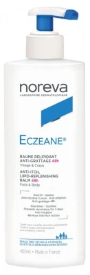 Noreva Eczeane 48-uurs jeukstillende, lipidenherstellende balsem, 400 ml
