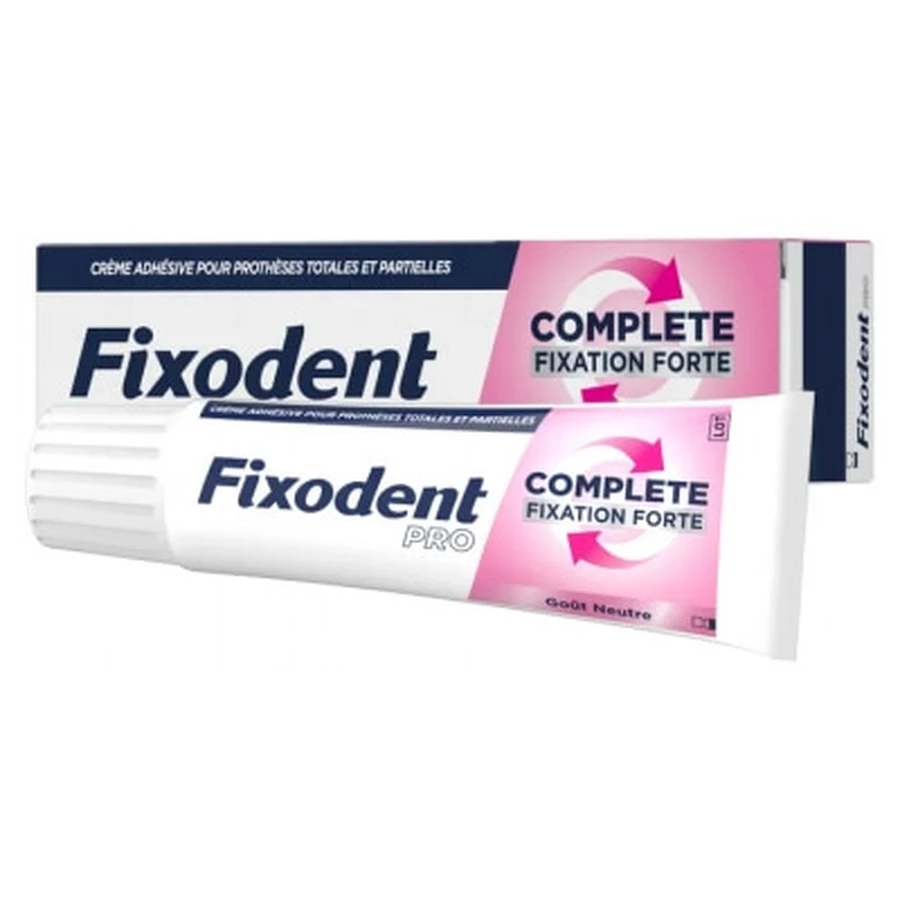 Fixodent Pro Complete Fixare puternică, gust neutru, 47 g