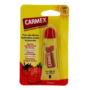 Carmex Strawberry hydraterende lippenbalsem SPF 15, tube van 10 g
