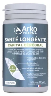 Arkopharma Health & Longevity Brain Capital 60 capsules