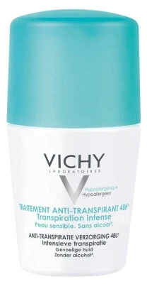 Vichy 48-uurs anti-transpirant deodorant roll-on, 50 ml