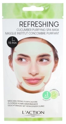L'Action Paris Zuiverend komkommermasker voor het instituut, 1 masker