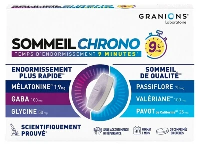 Granions Chrono Sleep, 30 dubbellaagse tabletten