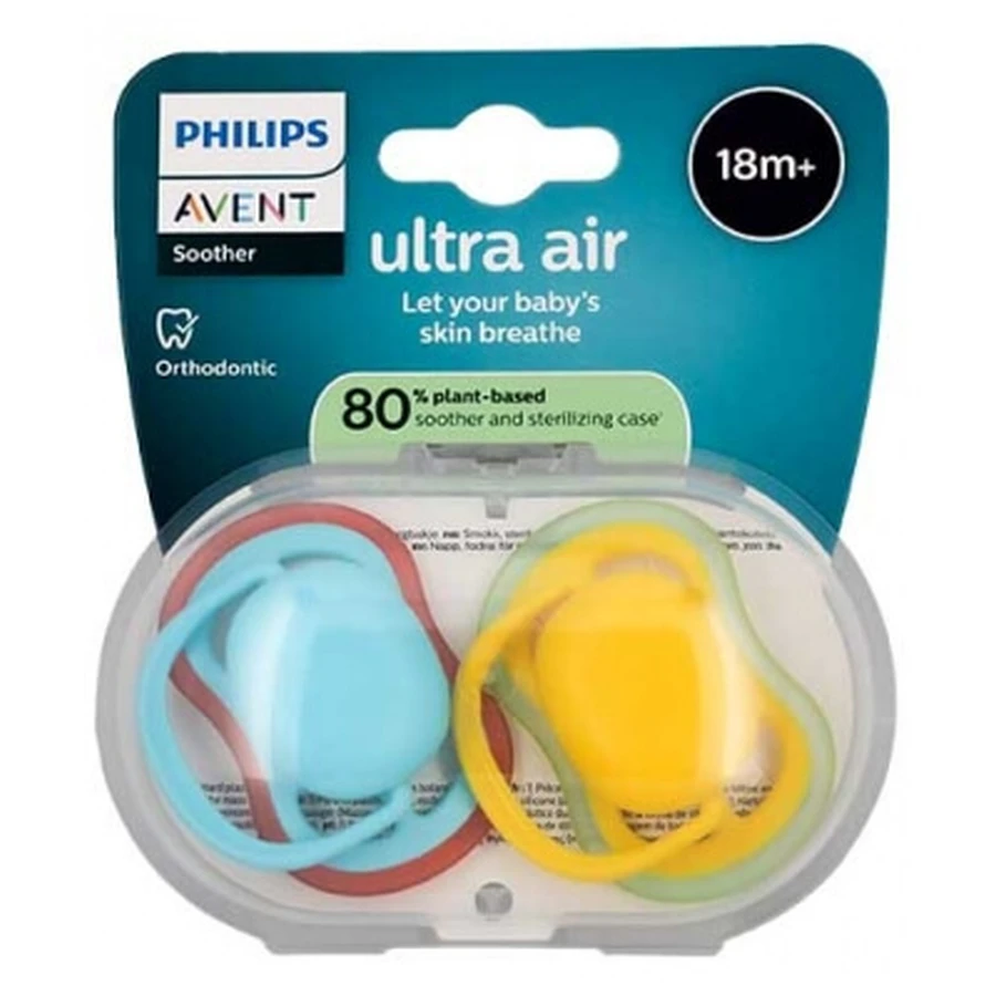 Avent Ultra Air 2 suzete ortodontice pentru copii de 18 luni și peste