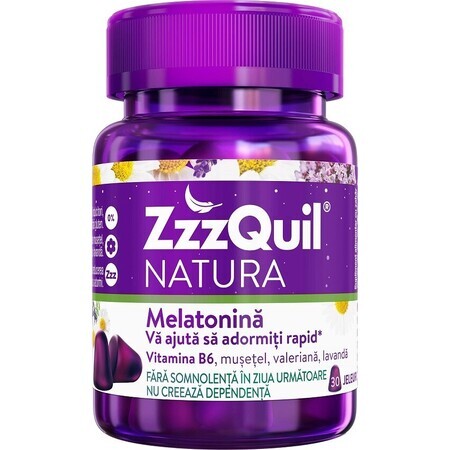 Mélatonine, 30 gélules, ZzzQuil Natura