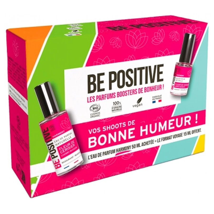 Be Positive Harmony Eau de Parfum biologica lenitiva ai fiori di ciliegio 50 ml + 15 ml in omaggio