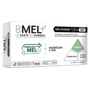 8Mel+ Melatonin 1,9 mg, 30 Doppelschichttabletten