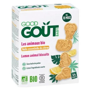 Good Goût Dieren met essentiële citroenolie, voor baby’s vanaf 10 maanden, biologisch, 80 g
