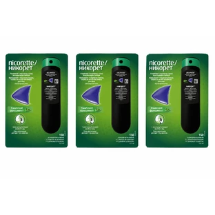 Nicorette Freshmint, spray de 3 dosis, 1 mg, 39,6 ml, McNeil 