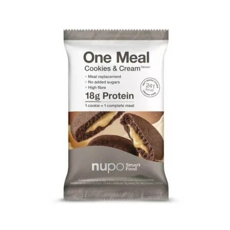 One Meal Cookies & Cream-koekjes, 70 g, Nupo