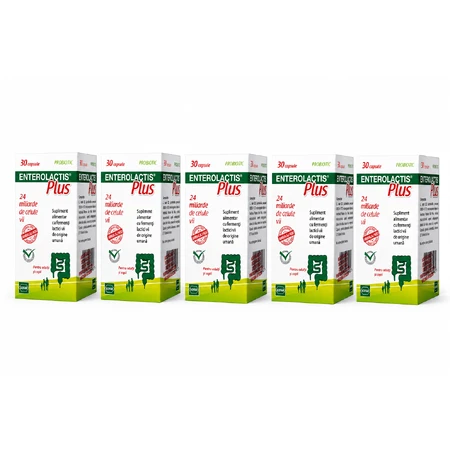 Enterolactis Plus, 5 x 30 capsules, Sofar