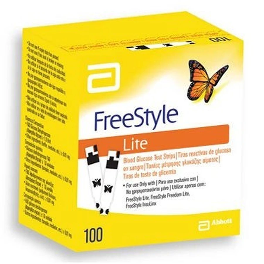 FreeStyle Lite Glucose Test Strips, 100 count