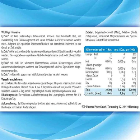 LyZink Herpes® Kapseln, 15 St Kapseln