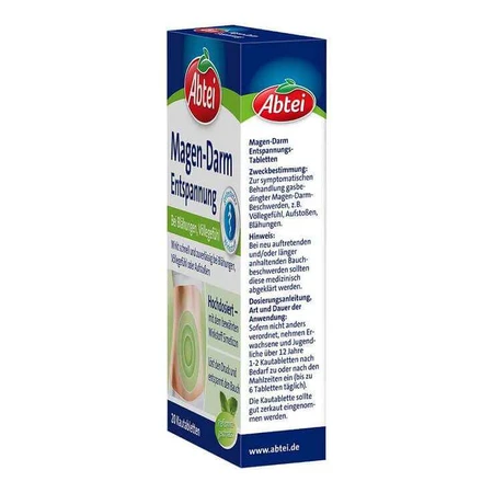 Abtei Alivio gastrointestinal, 20 comprimidos masticables