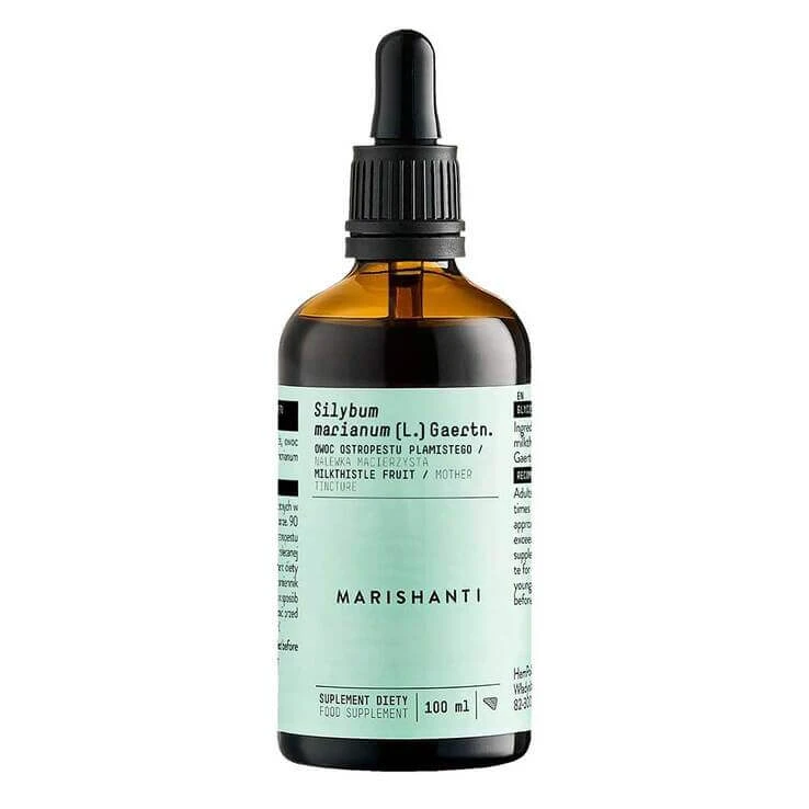 Alcoholvrije druppels met mariadistel-fruitextract, 100 ml druppels voor oraal gebruik