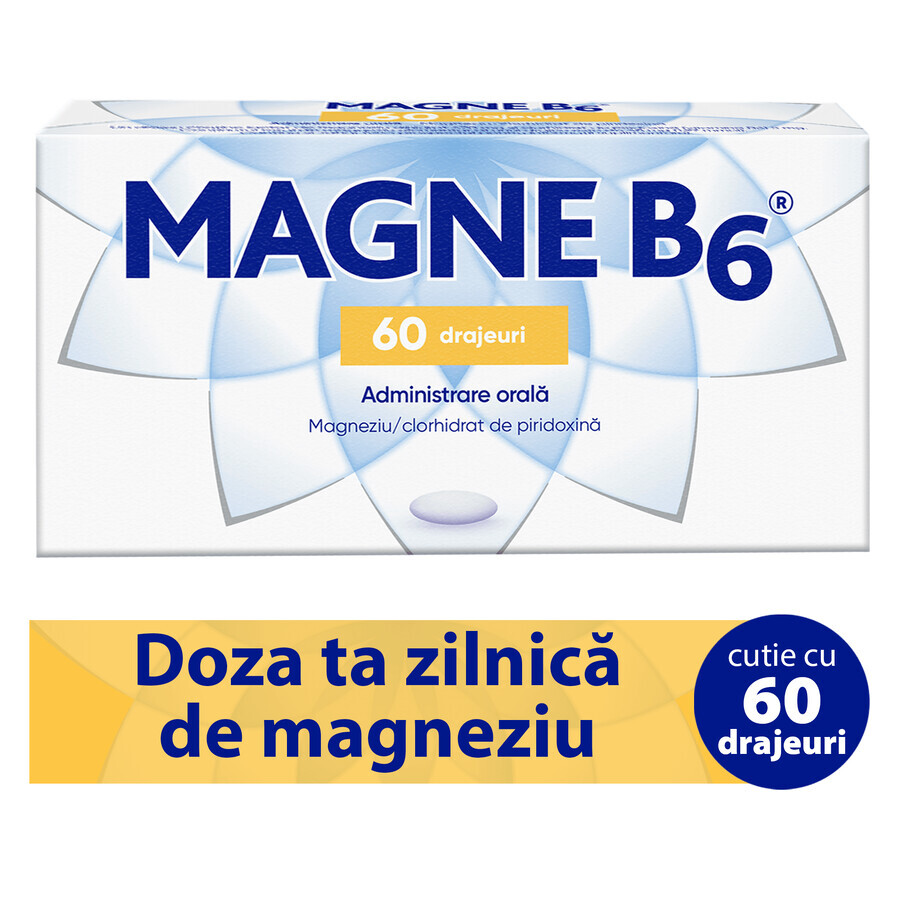 Magne B6, 60 tablets, Sanofi