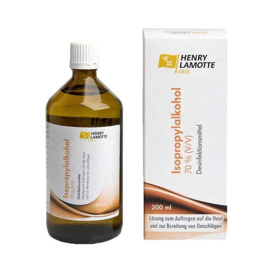 70% v/v isopropylalcohol, Henry Lamotte, 200 ml vloeistof
