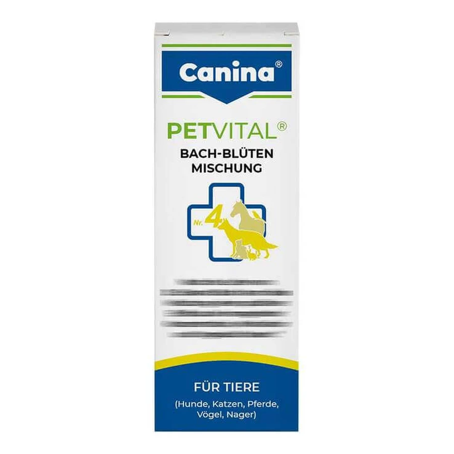 Petvital Remèdes floraux de Bach n° 4 en granules (pour animaux), 10 g de granules