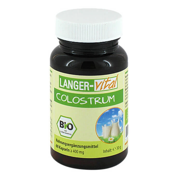 Biologisch colostrum 800 mg / dagelijkse capsules, 60 capsules