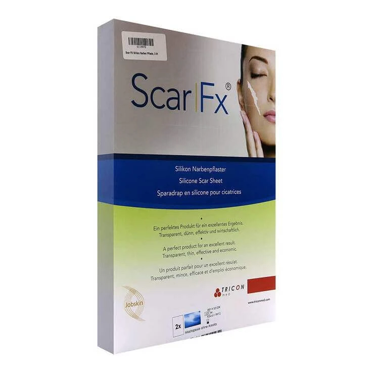 Scar FX siliconen littekenpleisters voor borstlift zonder tepelhof, 2 pleisters