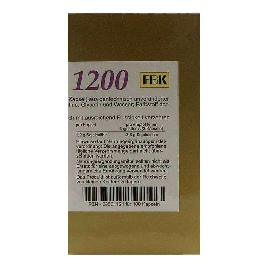Lecithin 1200 Kapseln, 500 St Kapseln