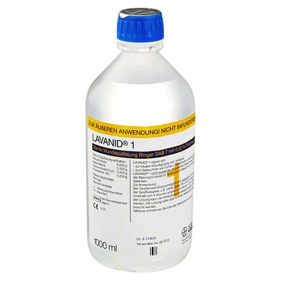 Lavanid 1 Soluzione per l'irrigazione delle ferite, 250 ml di soluzione per l'irrigazione