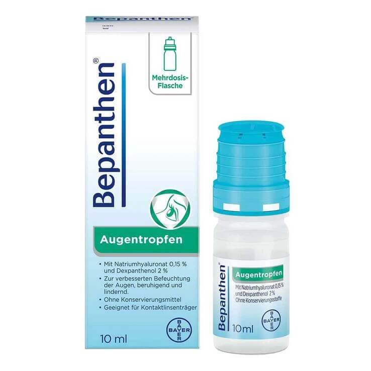 Bepanthen oogdruppels, 2x20x0,5 ml oogdruppels
