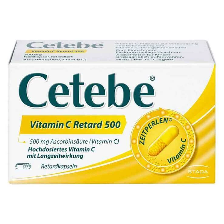 Cetebe® Vitamine C Retard 500, 30 harde capsules