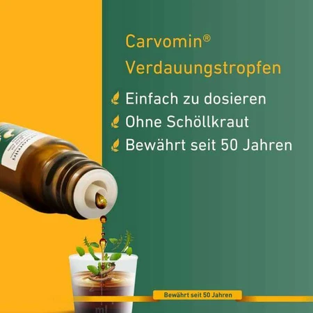 Carvomin - Gouttes digestives, solution buvable de 50 ml
