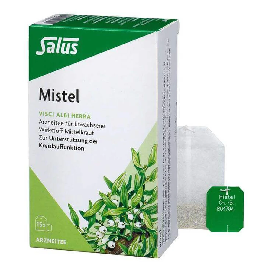 Medicinale maretak-thee (Visci albi herba) Salus-theezakjes, 15 theezakjes