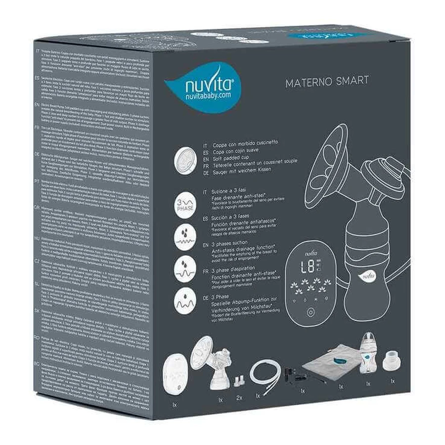 Tire-lait électrique triphasé Nuvita Materno Smart, 1 unité, en l'état