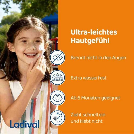 Ladival empfindliche Kinderhaut Creme LSF 50 + , 2x50 ml Creme